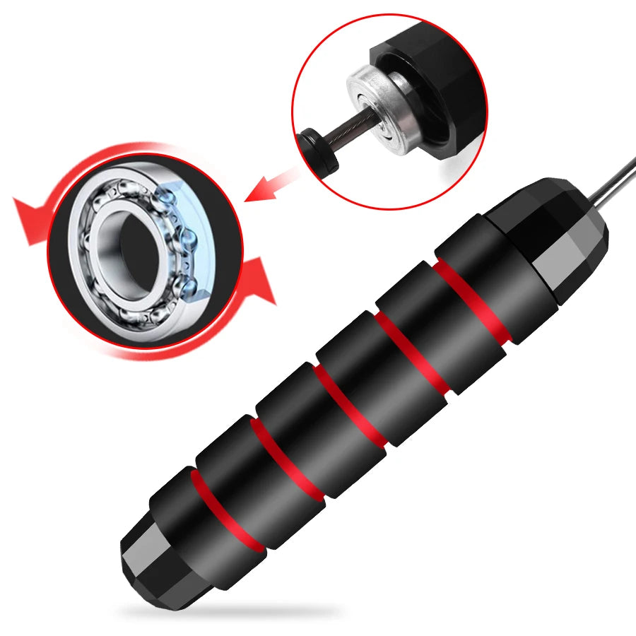 Rapid Speed Jump Rope Steel Wire Skipping Rope Exercise Adjustable Jumping Rope Fitness Workout Training Home Sport Equipment - Image 7