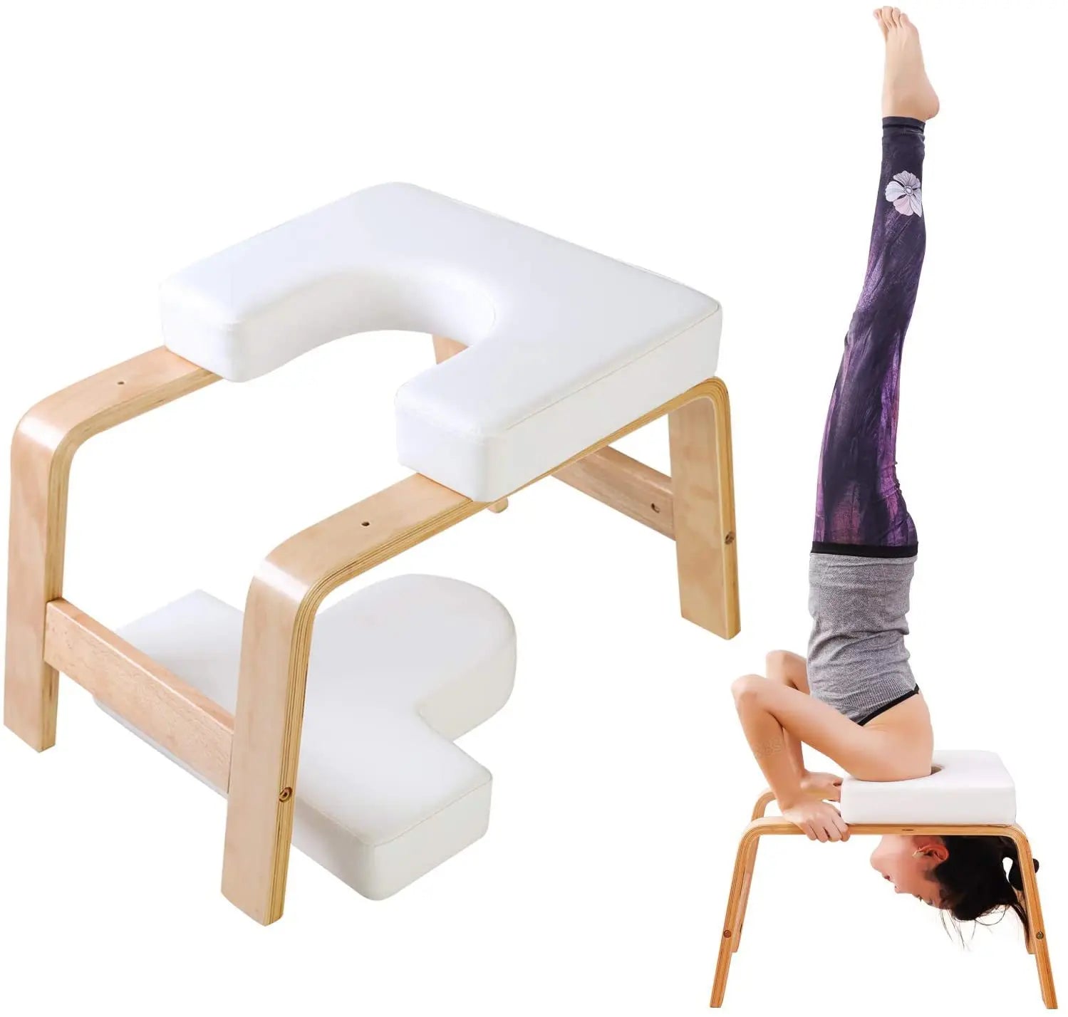 Yoga Headstand Inversion Bench - Fitness Training Equipment for Home Gym